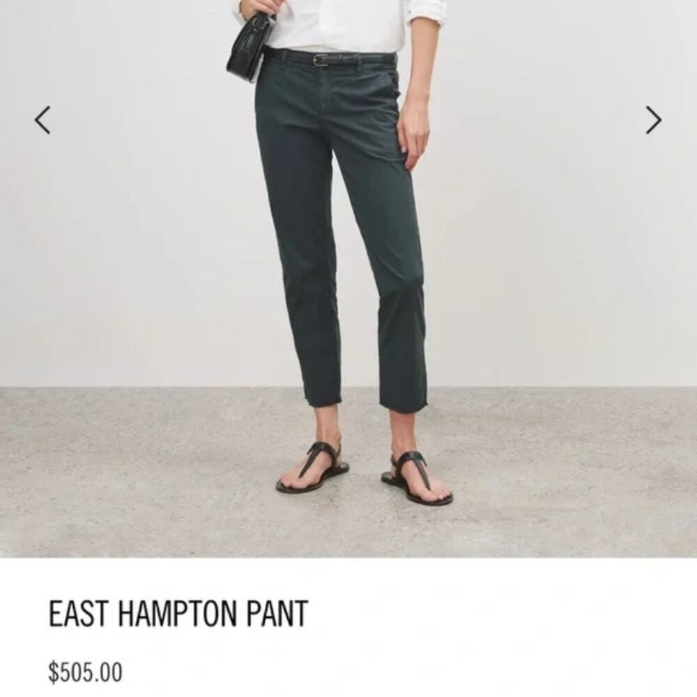 Nili Lotan East Hampton Crop Pants in Black US 0 Dark Casual Trousers Office
